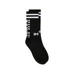 logo-print striped socks 1