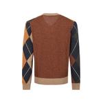 argyle-knit V-neck sweater 2