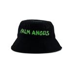 Панамы Palm Angels Панама с сезонным логотипом 'Черный/Зеленый флуо' 1