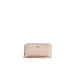 Coach Длинный кошелек на молнии Signature Canvas в цвете Sand Taupe CW778 1