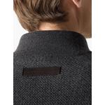 dark grey mélange Oasi cashmere zip mock sweater 5