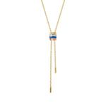 Колье Quatre Blue Edition из желтого золота с бриллиантами 1