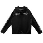 Худи Chrome Hearts Scroll Logo Zip Up Hoodie 'Black' 2