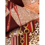 Feline print silk foulard 2