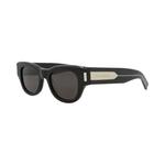 Очки Saint Laurent Cat Eye-Frame Recycled Acetate Sunglasses 'Черный кристально-серый' 2