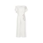 floral-embroidered short-sleeve jumpsuit 1
