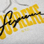 Худи Supreme Embroidered Chenille Hooded Sweatshirt 'Ash Grey' 2