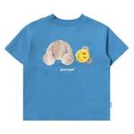 Футболки с коротким рукавом Palm Angels Kids Smiley Bear T-Shirt 'Light Blue/Lemon' 1