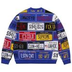 Свитеры Supreme License Plate Sweater 'Королевский' 2