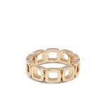 Кольцо Cushion Band Open из желтого золота 1