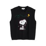 Свитер вязки интарсия с узором Snoopy 1