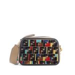 Маленькая сумка через плечо F is Fendi Camera Bag Leather and Zucca Velvet 1
