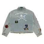Джинсовые куртки BAPE Multi Logo Denim Boxy Cropped Jacket 'Light Indigo' 2