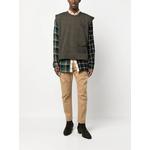 flap pocket crew neck vest 2