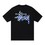 Футболки Stussy Checker Stock Tee 'Black' 2