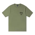 Топы Stussy Classic Gear Tee Pigment Dyed 'Артишок' 1