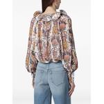 ruffled-collar floral-print blouse 3
