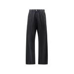 logo-patch wide-leg jeans 1