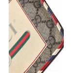 Courrier Pouch GG Coated Canvas with Applique clutch bag 5