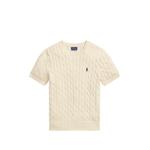 cable-knit short-sleeve T-shirt 1