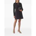 long-sleeve A-line mini dress 2