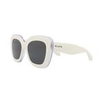 Очки Alaïa Square-Frame Recycled Acetate Sunglasses 'White Grey' 2