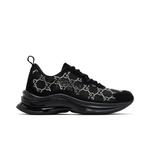 Кроссовки Gucci Wmns Run Sneaker 'GG Crystal - Black' 1