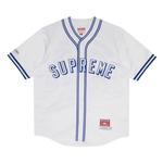 Джерси Supreme x Mitchell & Ness Satin Baseball Jersey 'White' 1