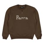 Свитеры Parra Weird Trad Logo Crew Neck Sweatshirt 'Brown' 1