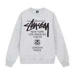 Топы Stussy World Tour Crew 'Серый' 1