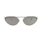 Alexander McQueen кошачий глаз солнцезащитные очки 'Silver/Grey' 1
