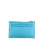 Zip Flat Shoulder Bag Saffiano Leather Small clutch bag 2
