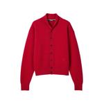 shawl-collar knitted cardigan 1