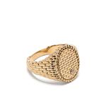 Перстень Chevalière Ovale Cannage из желтого золота 1