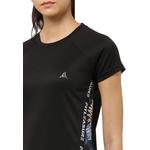 Женская футболка Athleisure с принтом, черная 4