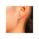 Millennia 2000 Figaro Chain Stud Серебряные серьги-капли с 925 стерлинговым серебром 2