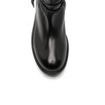 braided-strap leather boots 4