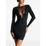 Nuit Fauve mesh-panel mini dress 2