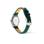 Ophelia Mini Green Lizard White Guilloché Silver - Женские часы из нержавеющей стали с кожаным ремешком DW Official Authentic Original 5