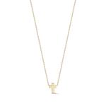 Колье Suspended Cross из желтого золота 2
