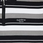 Поло Supreme Stripe Zip Long-Sleeve Polo 'Black' 3