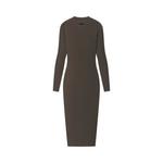 Платья Fear of God Essentials Rib Knit Fitted Long Sleeve Dress "Brown" 2