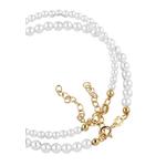 Двойной браслет с жемчугом Swarovski® – серебро с позолотой 6