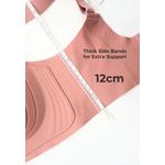 Премиальный бюстгальтер Wynter Plus Size Seamless Wireless Support цвета вина 4