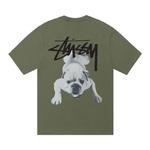 Топы Stussy Stock Dog Tee 'Olive' 2