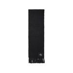 logo-patch fringed scarf 1