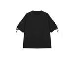 Хлопковая футболка OVERSIZE с коротким рукавом и пэчворком 7