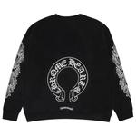 Свитеры Chrome Hearts Horseshoe Logo Crewneck Sweatshirt 'Черный' 2