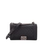 Сумка через плечо Boy Flap Bag Quilted Caviar Old среднего размера 1