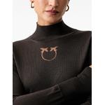 Love Birds-motif mock-neck sweater 4